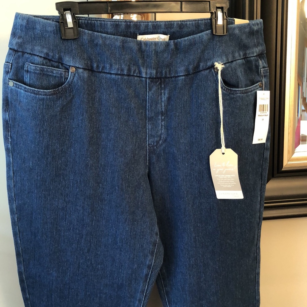 NWT Coldwater Creek Wondersoft Knit denim 16